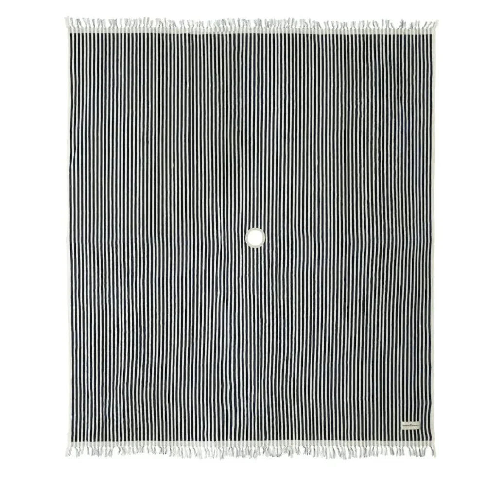 Business & Pleasure Beach Blanket Oversized Lauren's Navy Stripe